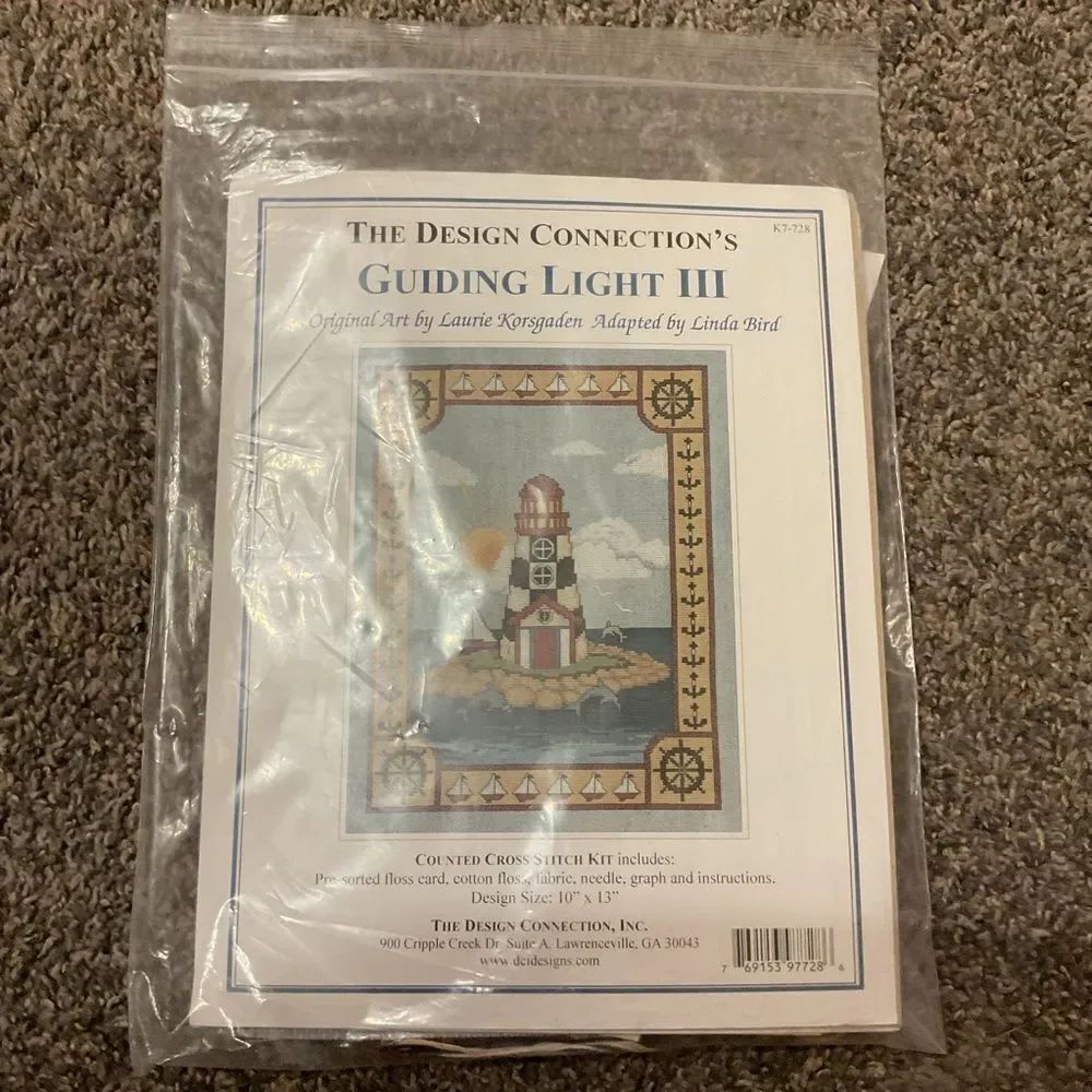 The Design Connection Guiding Light III Cross Stitch Kit - Blue